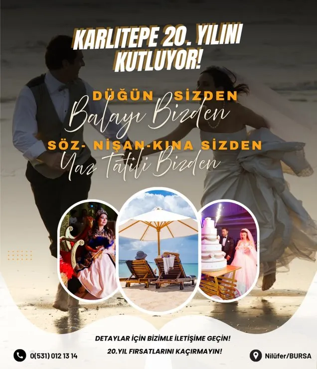 Karlıtepe 20. Yıl Kampanyası | Düğün, Nişan, Kına ve Nikah Hediyeleri fotoğraf 1