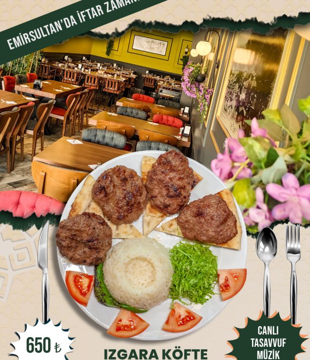 İFTAR MENÜSÜ – Saltanat Kebap İftar Menüsü ve Fiyatları