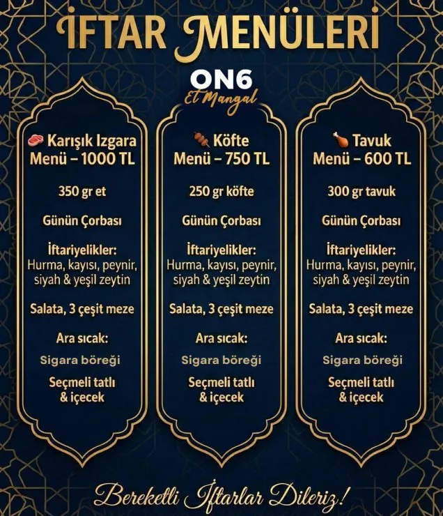 On6 Et Mangal Nilüfer | Izgara Et Menü ve Fiyatlar fotoğraf 1